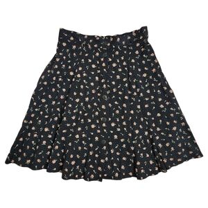 DAVID DEAN x VINTAGE 90s circle skirt in micro floral button up size‎ 10